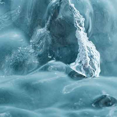 Struktur im ewigen Eis - Lufteinschluss